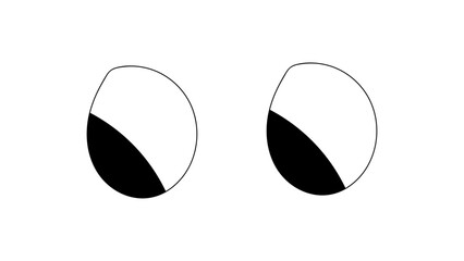 Funny cartoon eyes. Human eye, angry and happy facial eyes expressions. Comic facial character caricature, human eye emotions doodle. banner, cover, poster, ads. vector illustration