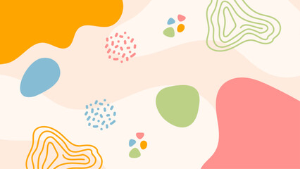 Abstract pastel design with organic shapes suitable for minimalist branding, website backgrounds, editorial layouts, and modern art prints.