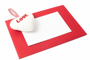 Envelope against white background