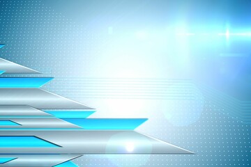 Arrows on technical background