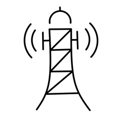 Antenna icon vector