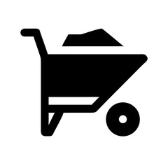 wheelbarrow transport icon