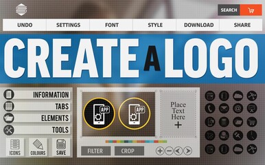 Digitally generated image of creative web page