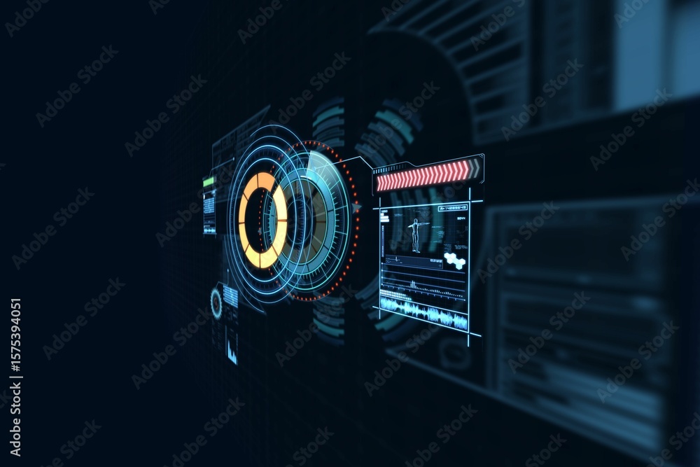 Poster device interface with graphs