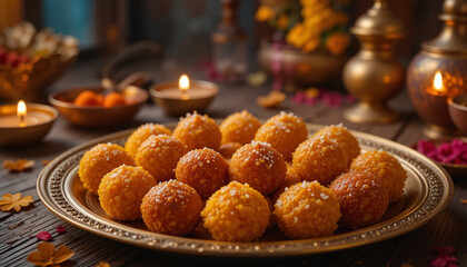 Delicious Motichoor Ladoo A Traditional Indian Sweet Treat