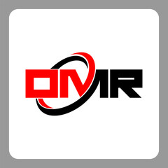 DMR logo. DMR letter. DMR letter logo design. Initials DMR logo linked with circle and uppercase monogram logo. Modern Red and Black Initials Logo for Corporate, DMR typography for technology,