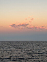 sunset over the sea