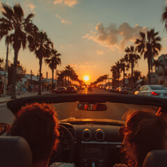 Photography of people driving to travel, having fun on a road trip during a holiday.