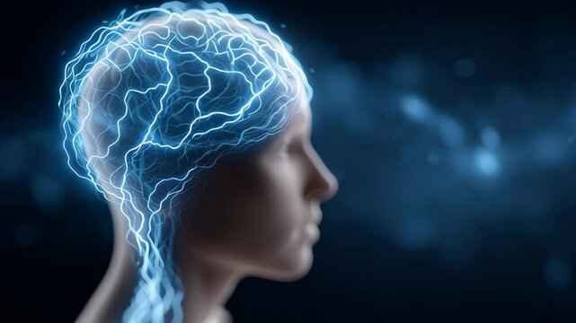 Visualization of upgrading a successful person's brain, highlighting higher intelligence, wisdom, and advanced mental capacity.