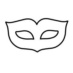 Eye mask line vector
