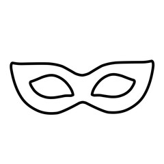 Eye mask line vector