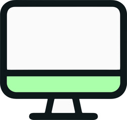 Computer Icon for Education and Technology