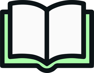 Icon of Open Book for Study and Knowledge