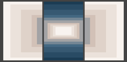 Visual Focus Gradient: Serene Blue and Beige Layers with Lines &ndash; Contemporary Pattern for Presentations , Web. Abstract wallposter. 24x36 inches size of each one.
