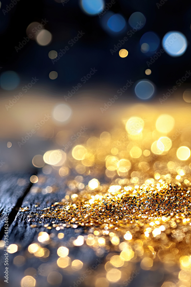 Poster abstract shimmering gold background with textured shine and glowing sparkles
