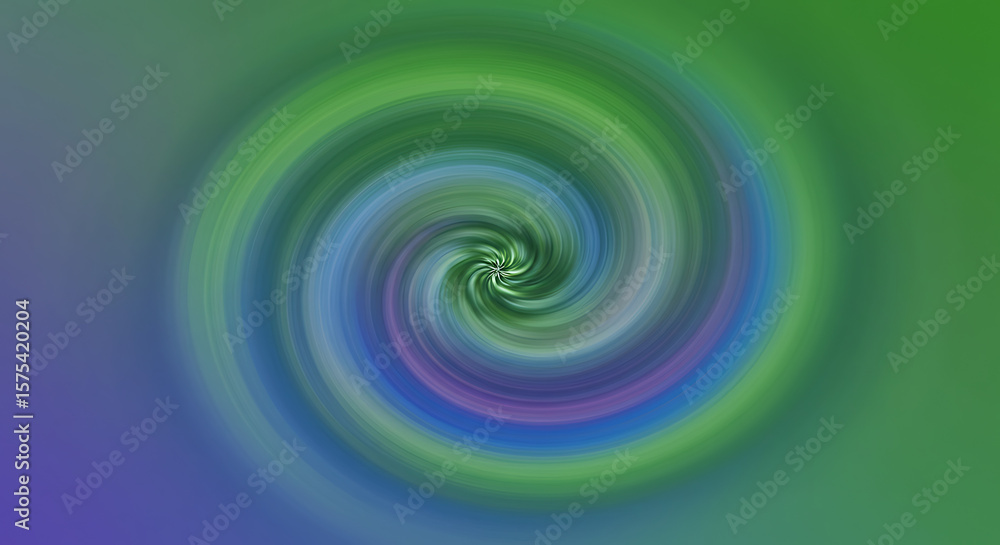 Canvas Prints artistic abstract background depicting a smooth, colorful swirl in harmonious cool shades.