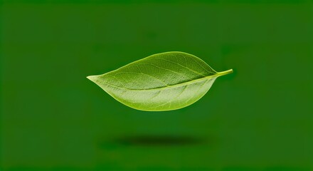 Floating Green Leaf