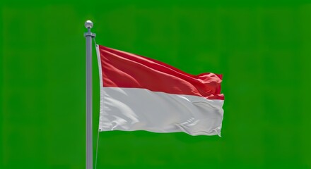 Monaco Flag Waving