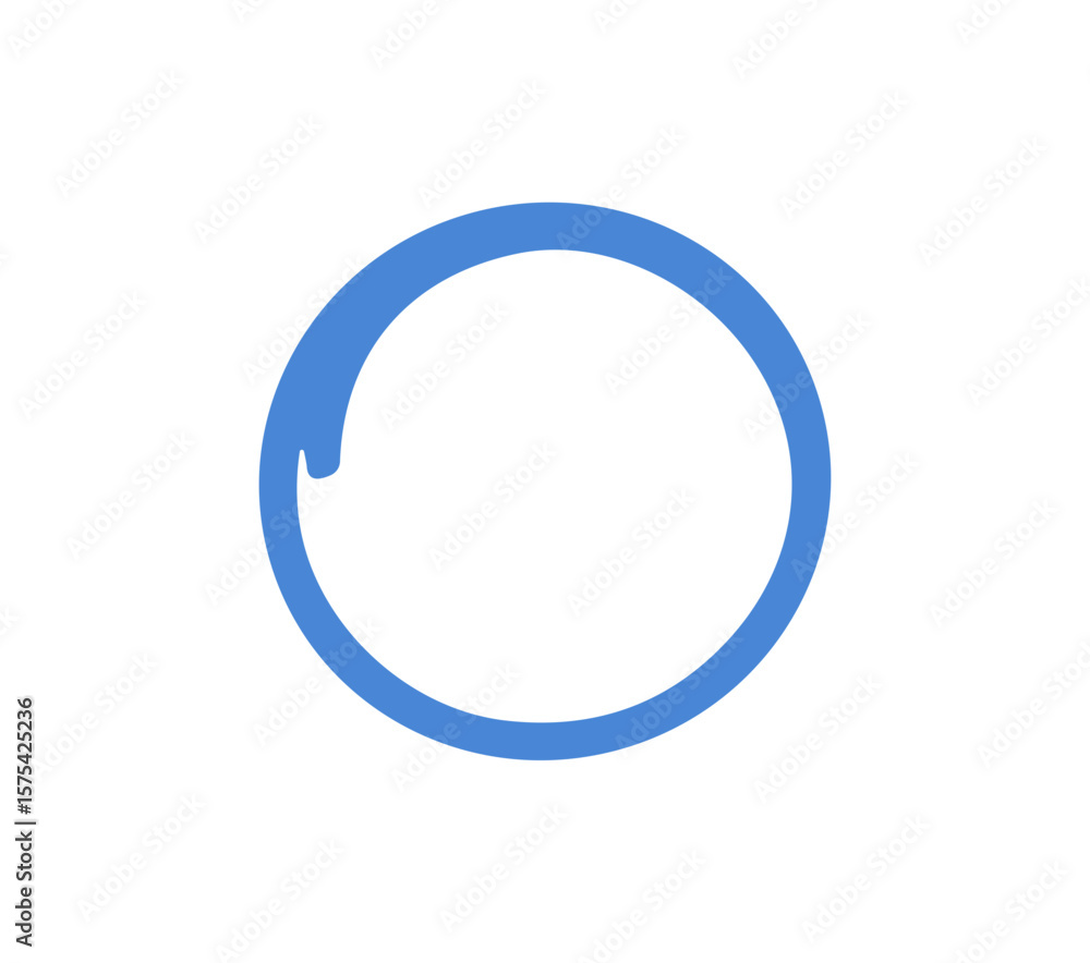 Poster blue circle shape vector element design icon