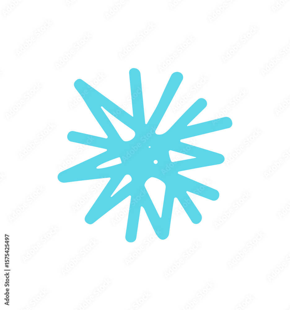 Poster light blue star shape vector icon element