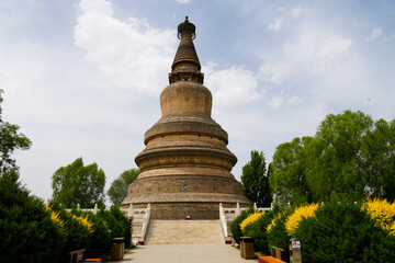 Fototapeta premium Ashoka Tower, Dai County, Xinzhou, Shanxi, China