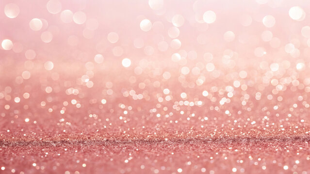 Light pink glitter sparkle background fading smoothly to white representing hope, inspiration, and healing spirit for breast cancer awareness themes and support