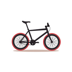 Fototapeta premium Sleek modern bicycle design on white background, minimalism concept