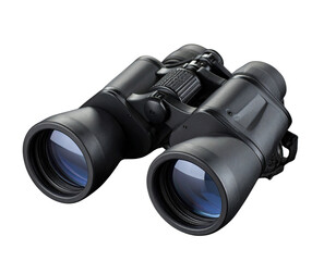 Essential black optical binoculars, providing enhanced vision for observation, explor