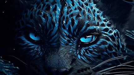 beast in Delfts Blauw realistis and slow,ai generatif