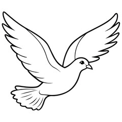 Obraz premium flying dove art illustration