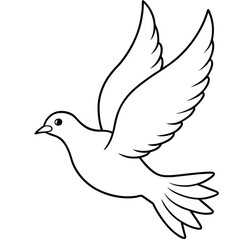 Obraz premium flying dove art illustration