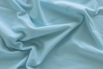 Litht green cotton fabric with wavy. Beautiful smooth elegant wavy, abstract background design.