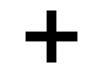 Fototapeta premium white cross isolated on white, Hand-Drawn Check Mark Icon for Artistic Graphic Designs and Creative Resources