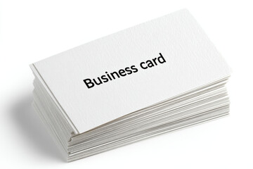 A neat stack of blank business cards ready for personalization and networking opportunities in professional settings