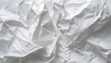 Minimalist Crumpled White Paper Texture Background, Clean Abstract Paper Backdrop for Modern Design, Subtle White Paper Texture – Minimal Background, generative ai