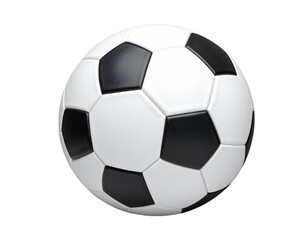 Fototapeta premium Football ball cut out. Sport ball on transparent background. Classic ball cut out
