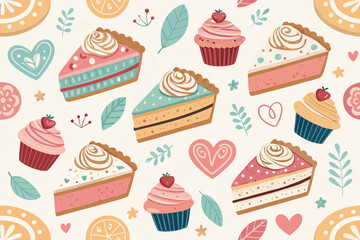 Spectacular Bakery Themed with Pie Slices - Dramatic and Intense Visual Story Ideal for Branding Pro