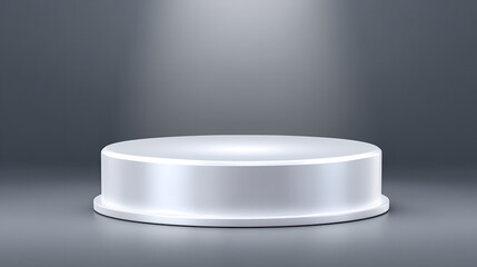 Spotlight Podium: A sleek, minimalist podium stands center stage, bathed in a single spotlight. Its clean lines and neutral palette create a sense of focus and anticipation.