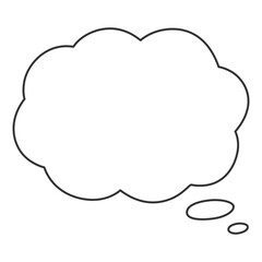 雲型の吹き出し