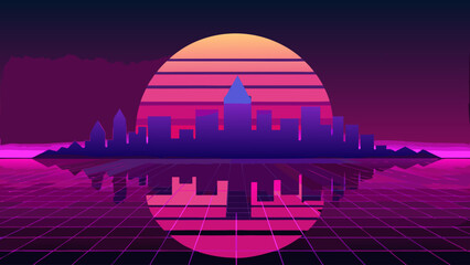 Fototapeta premium london skyline at sunset