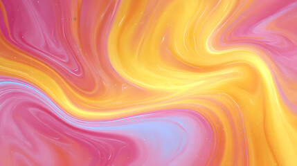 Vibrant Swirls of Color: A captivating abstract artwork features a dynamic swirl of vivid colors, including shades of pink, yellow, and blue.
