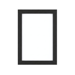 Simple black picture frame mockup