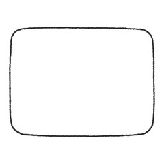 手書き風の長方形のフレーム