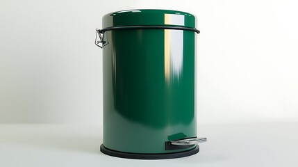 Shop green metal step trash can for kitchen bathroom office stylish waste bin pedal garbage container home decor