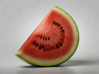 slice of watermelon on white background