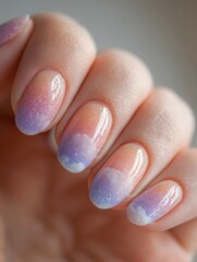 Expressive Pastel Ombre Nails: Captivating Modern Manicure with Decorative Gradient Art.
