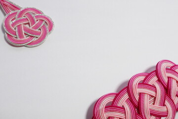 和風のメッセージカード素材　白背景