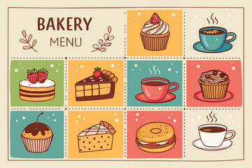 Wonderful Cover for Bakery Menu Cakes Muffi - Soft and Gentle Visual Story Great for Advertising Cam