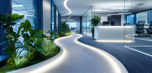 Employee navigation system suggesting low-stress movement paths customized according to individual anxiety levels improving workplace experience through smart routing