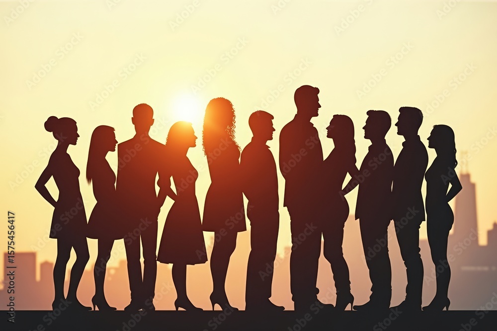 Poster working together: a diverse team in pyramid formation signifies the power of unity and collaboration